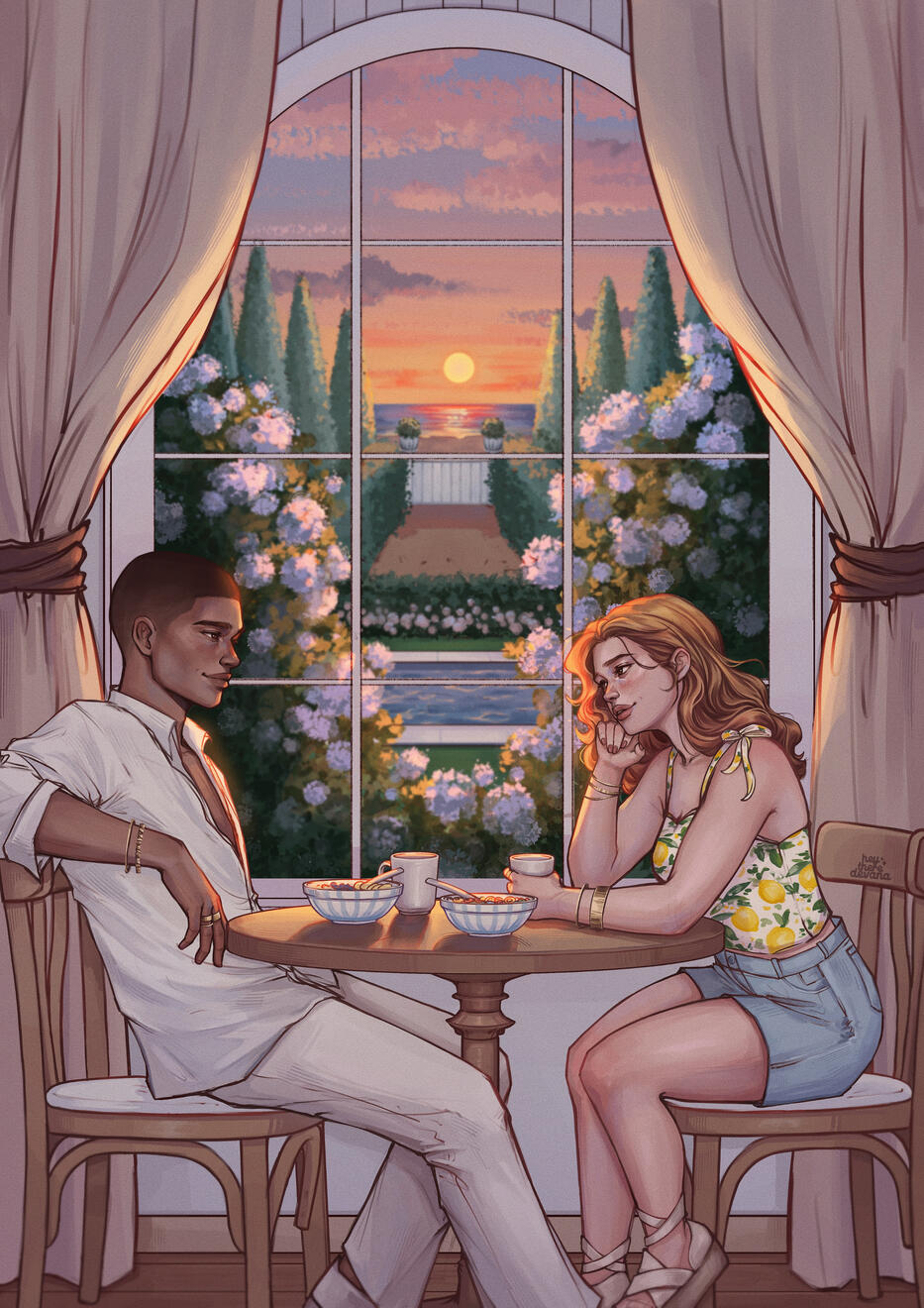 HAMPTONS PRESTIGE Doubts & Desires by Maren Vivien Haase - CHARACTER CARD ILLUSTRATION