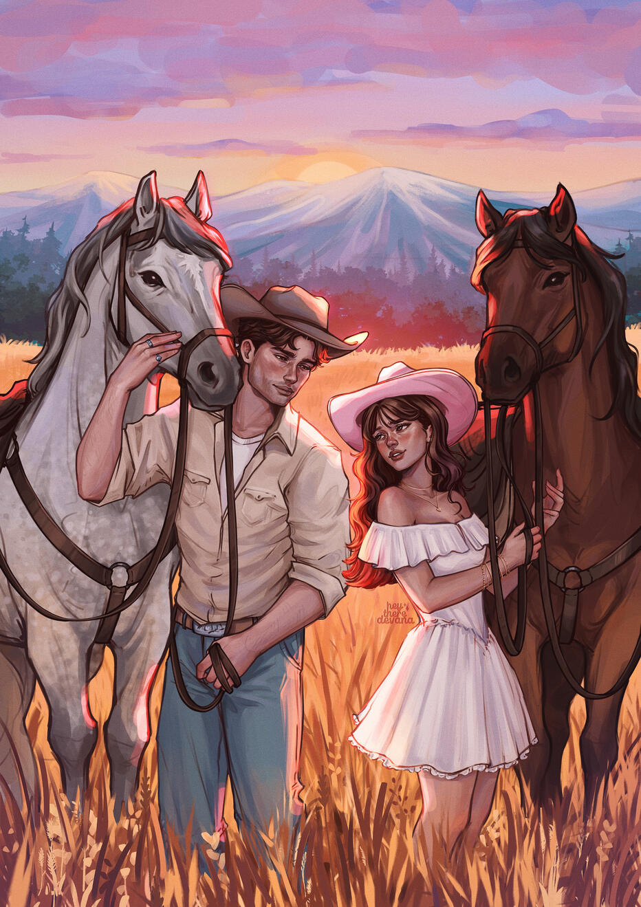 HOW TO CATCH A (FAKE) COWBOY by Maren Vivien Haase - CHARACTER CARD ILLUSTRATION