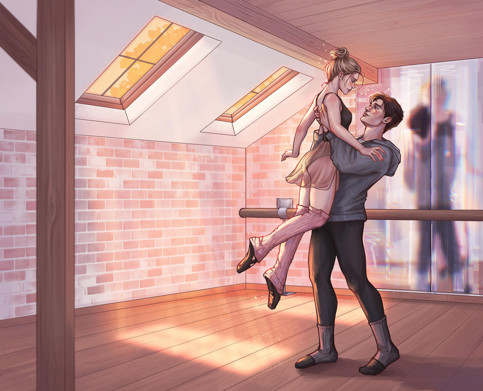 NEW ENGLAND SCHOOL OF BALLET: Shine bright by Anna Savas - ENDPAPER ILLUSTRATION