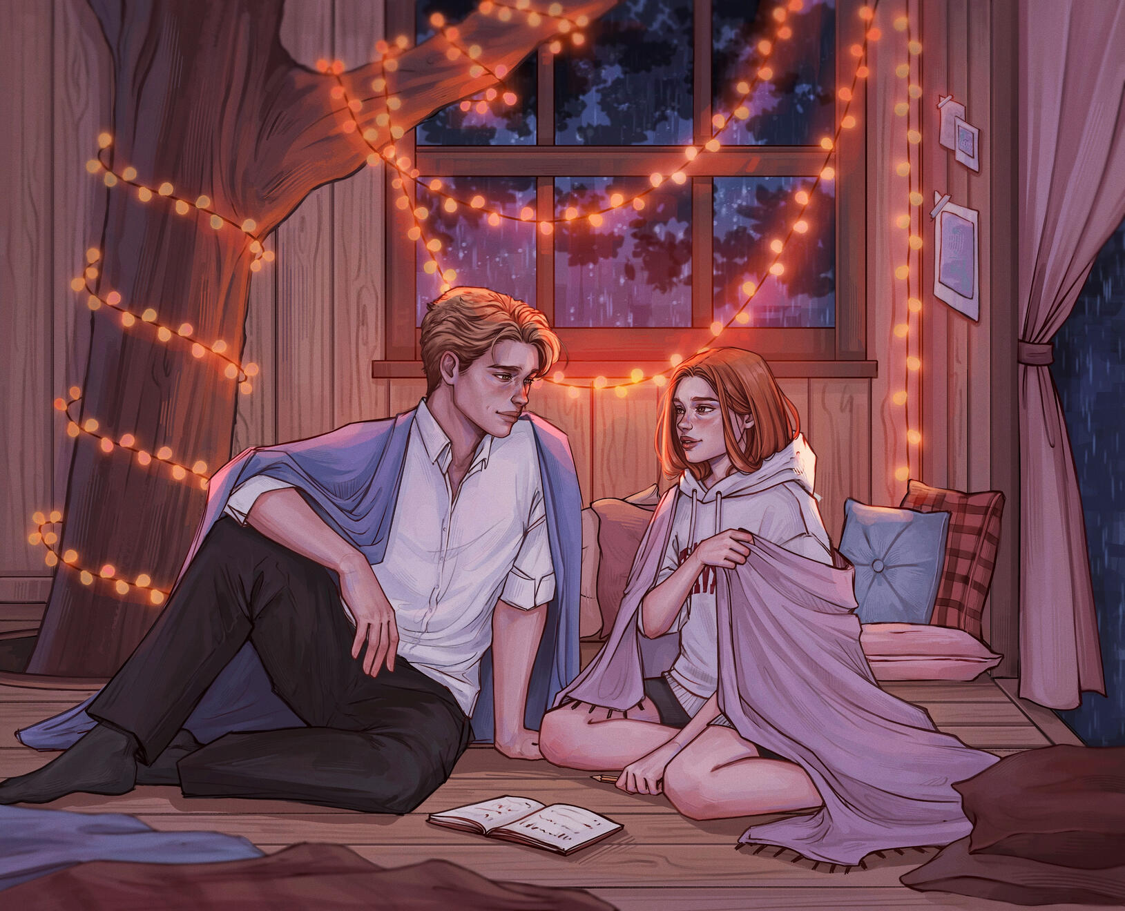 NEW ENGLAND SCHOOL OF BALLET: Hold me by Anna Savas - ENDPAPER ILLUSTRATION