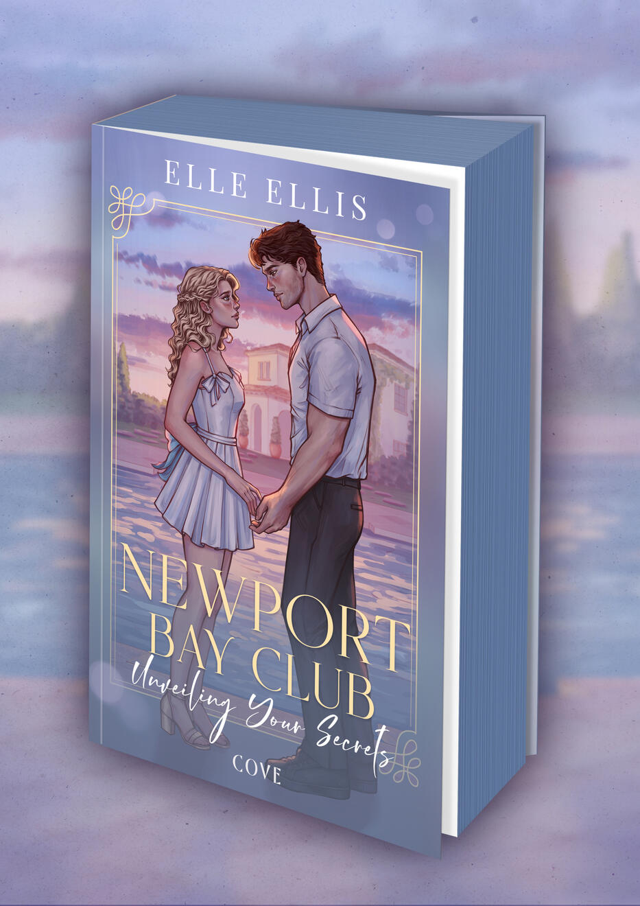 NEWPORT BAY CLUB: Unveiling Your Secrets by Elle Ellis - BOOK COVER ILLUSTRATION