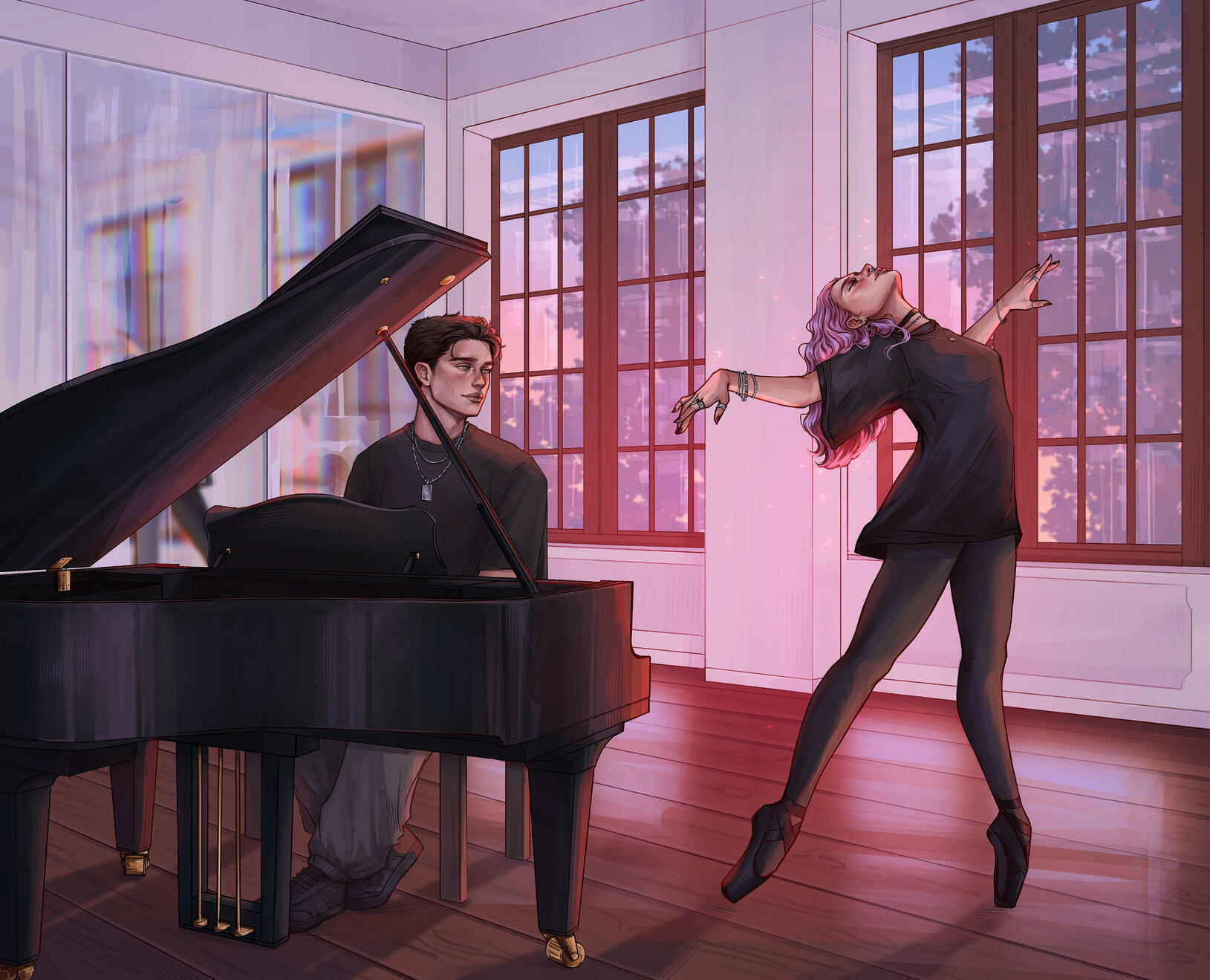 NEW ENGLAND SCHOOL OF BALLET: Stay here by Anna Savas - ENDPAPER ILLUSTRATION