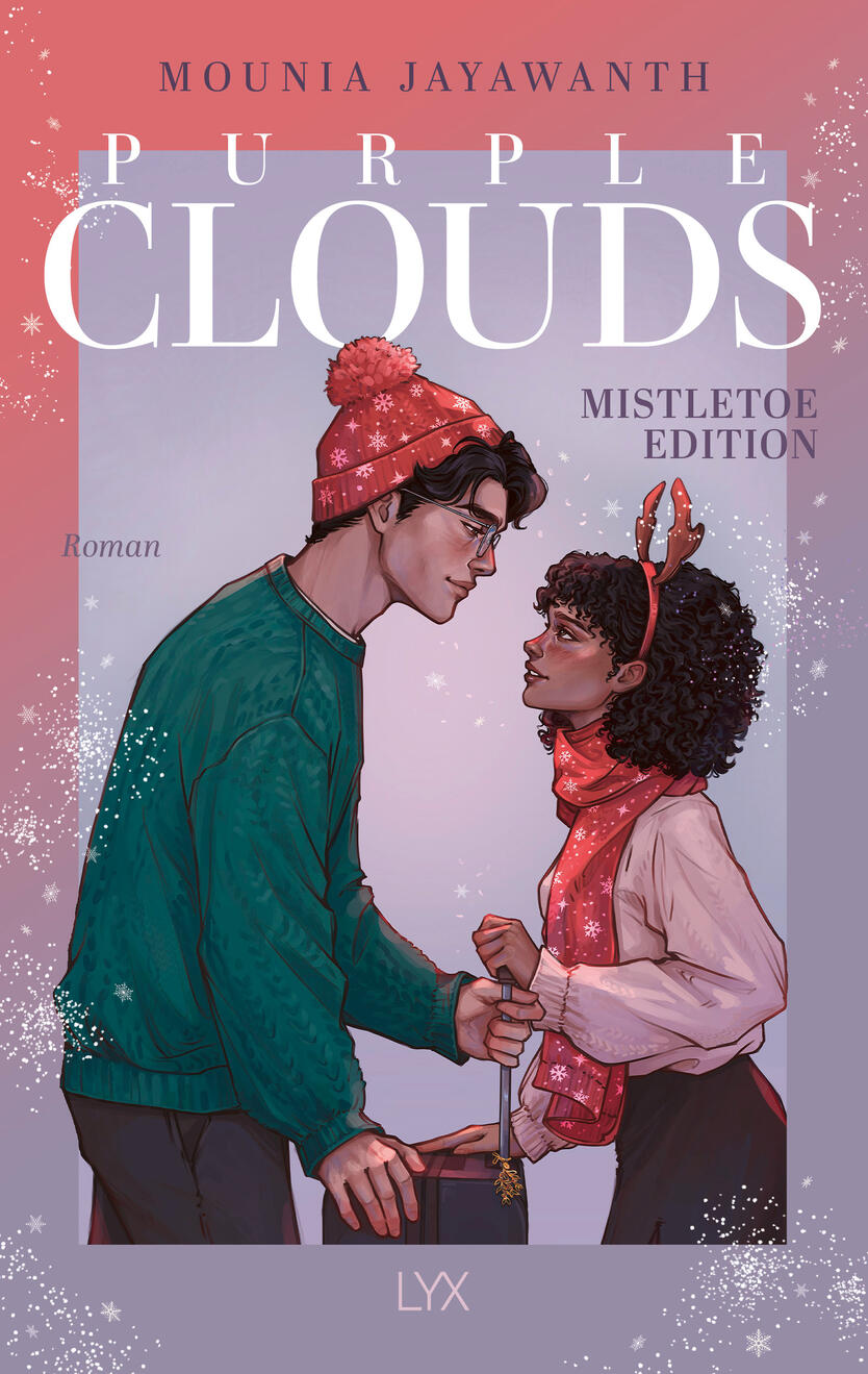 PURPLE CLOUDS Mistletoe Edition by Mounia Jayawanth - BOOK COVER ILLUSTRATION
