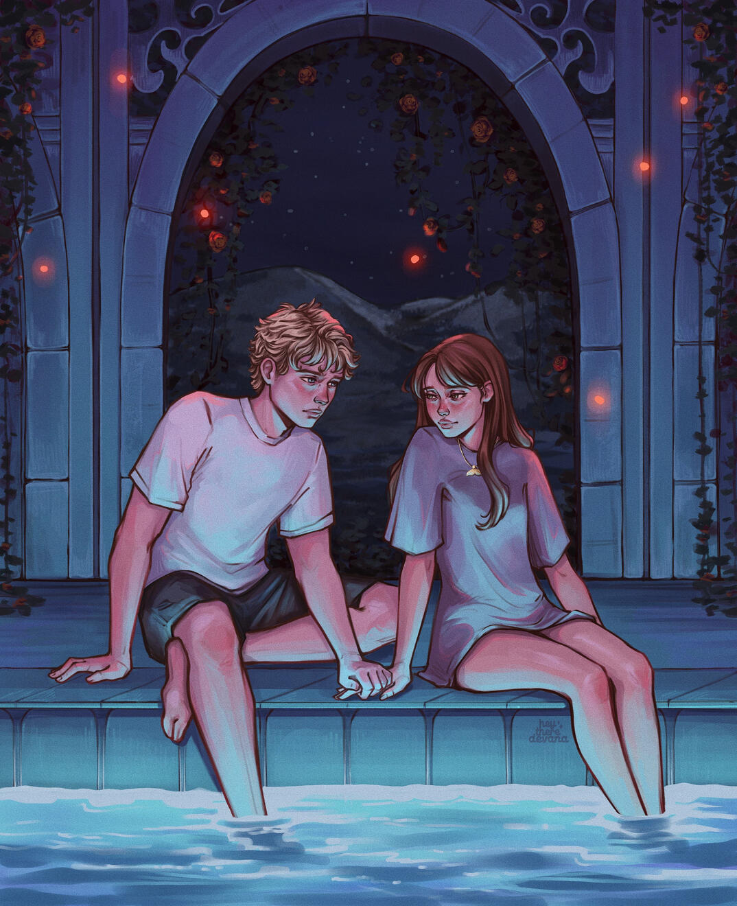 WORDS LIKE FEATHERS by Marie Weis - CHARACTER CARD ILLUSTRATION