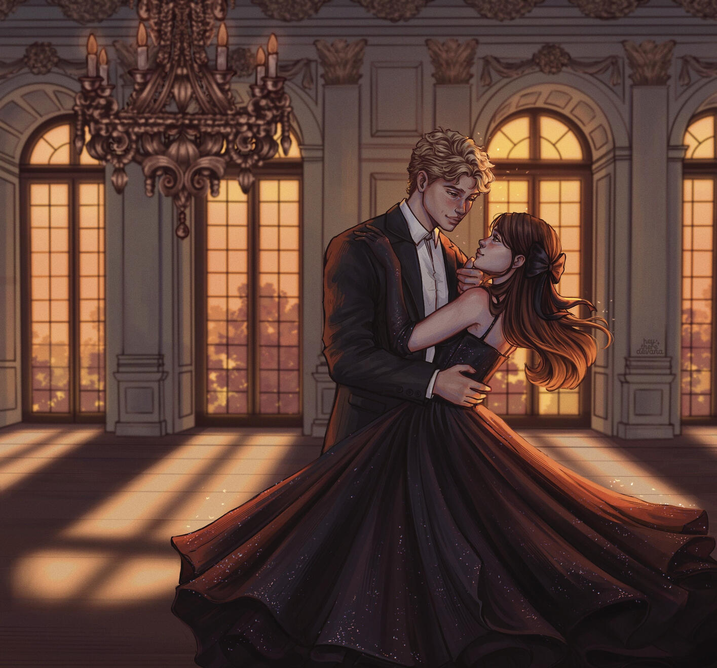 WORDS LIKE FEATHERS by Marie Weis - ENDPAPER ILLUSTRATION